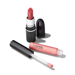 Holiday Exclusive Cosmic Kiss Mini Lustreglass Lipstick y Lipglass Duo Set